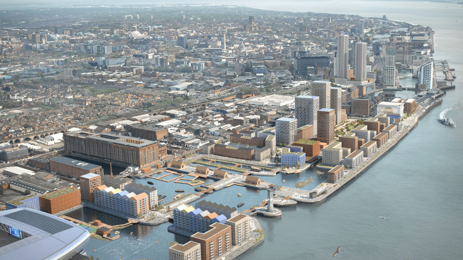 6 A Region in Transformation Liverpool Waters aerial GCI 6 A Region in Transformation Liverpool Waters aerial GCI