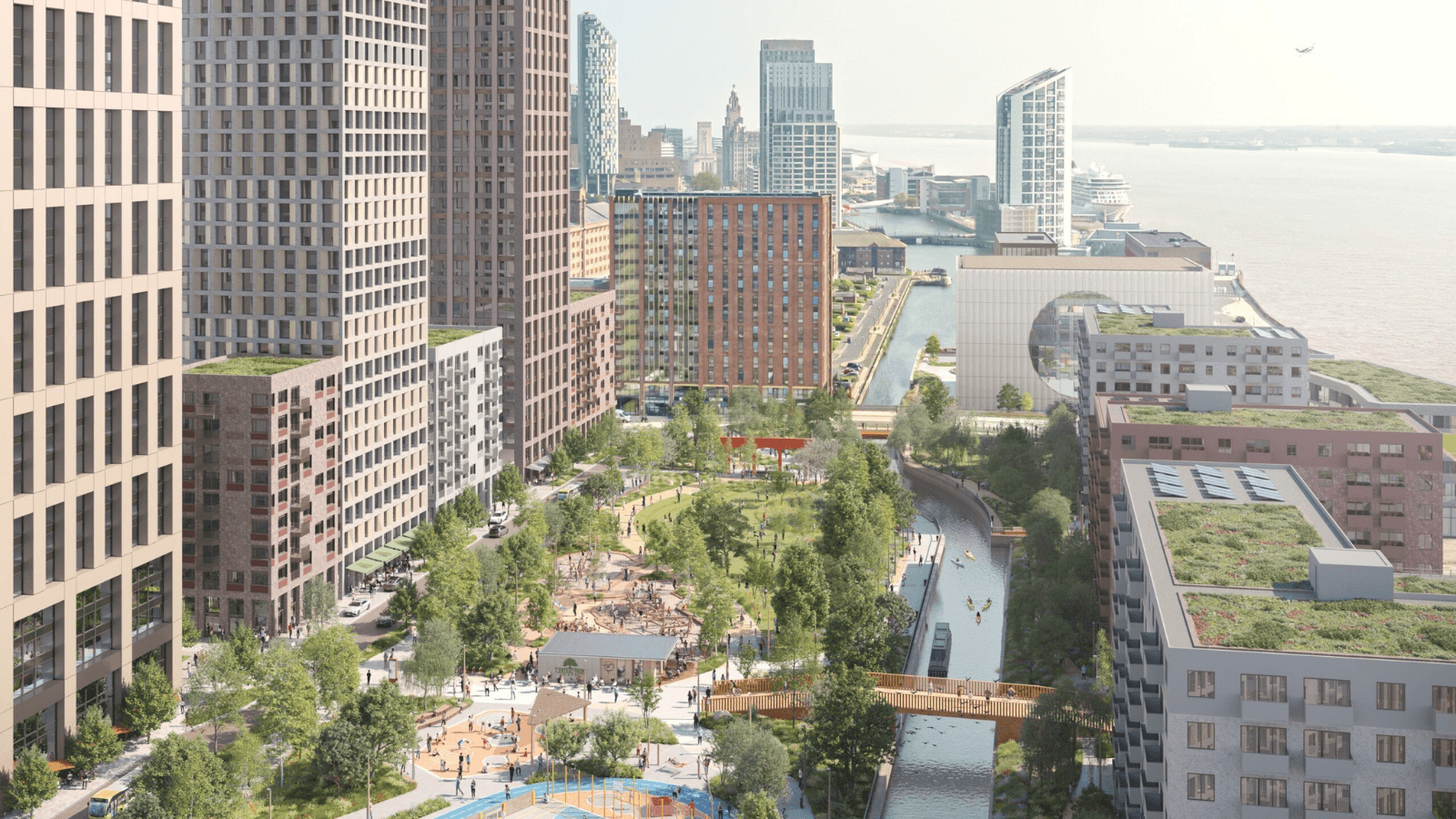 7 Liverpool Waters Central Docks CGI 7 Liverpool Waters Central Docks CGI
